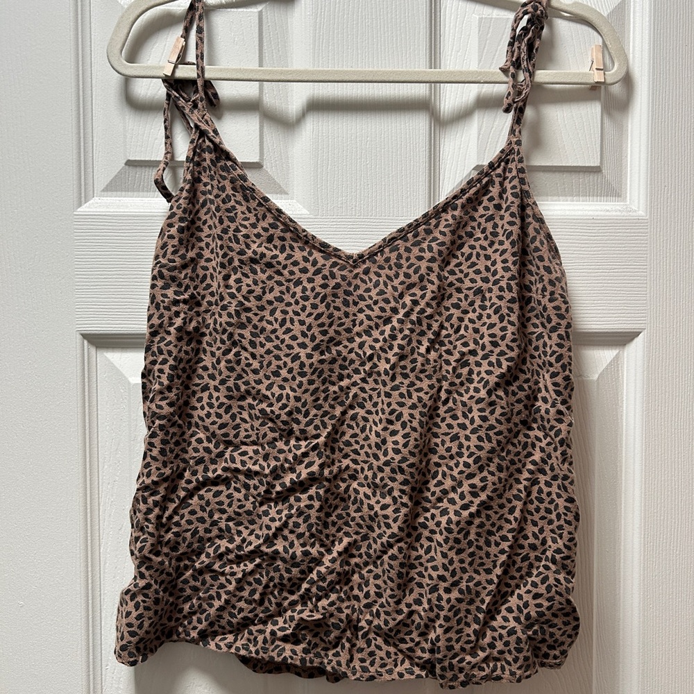 Abercrombie & Fitch Brown Leopard Print Camisole